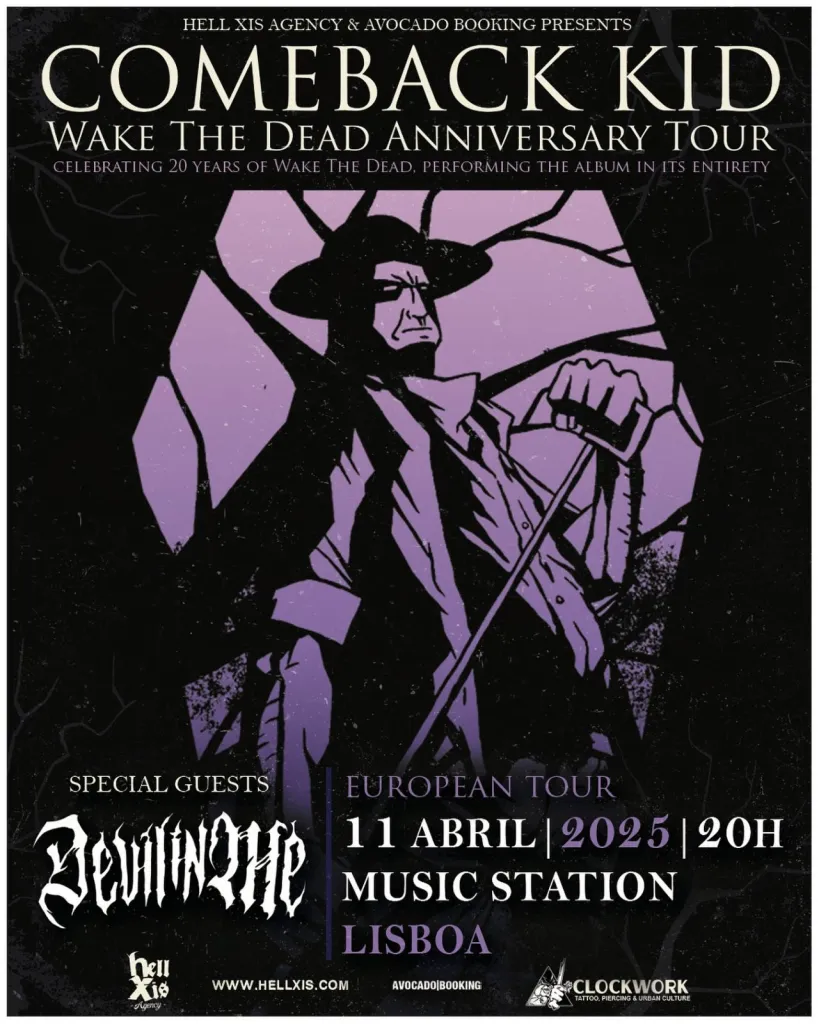 Comeback Kid celebrates 20 years of "Wake The Dead" in Portugal